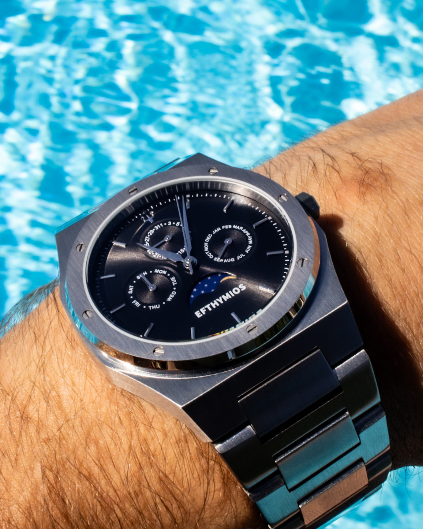 LUNAR CALENDAR SILVER/BLACK