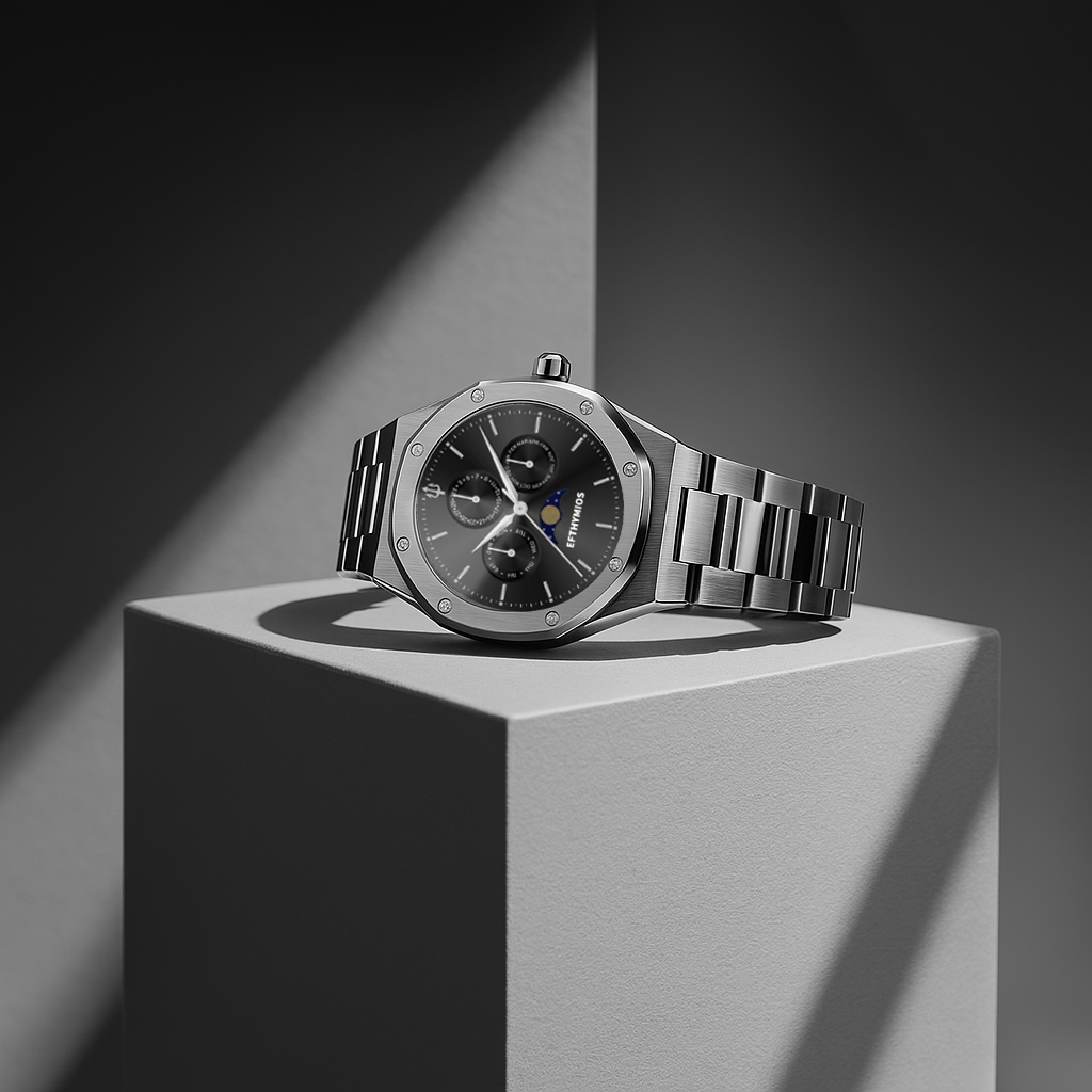 LUNAR CALENDAR SILVER/BLACK