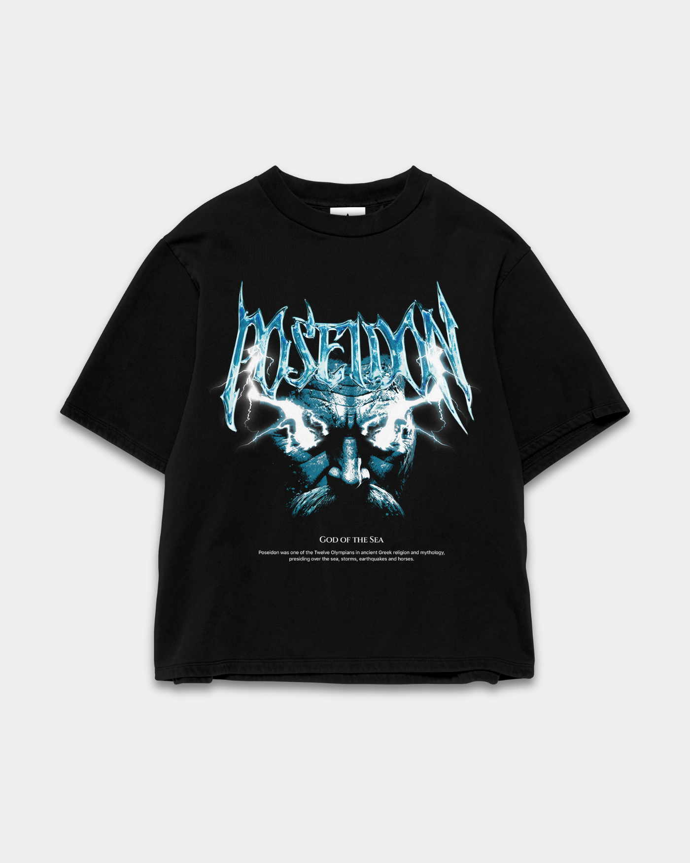 POSEIDON TIDE TEE - BLACK