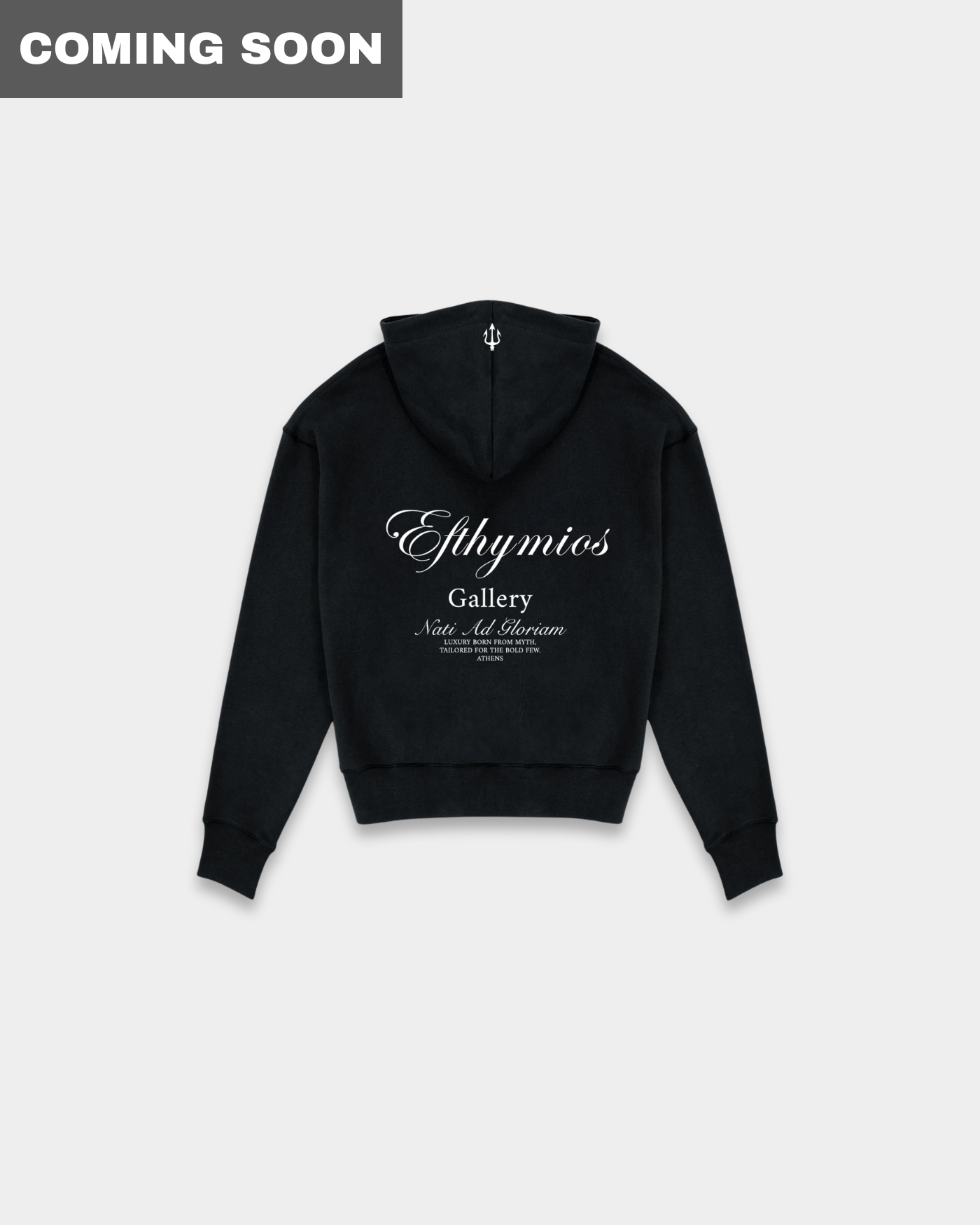 BORN FOR GLORY ZIP HOODIE - BLACK