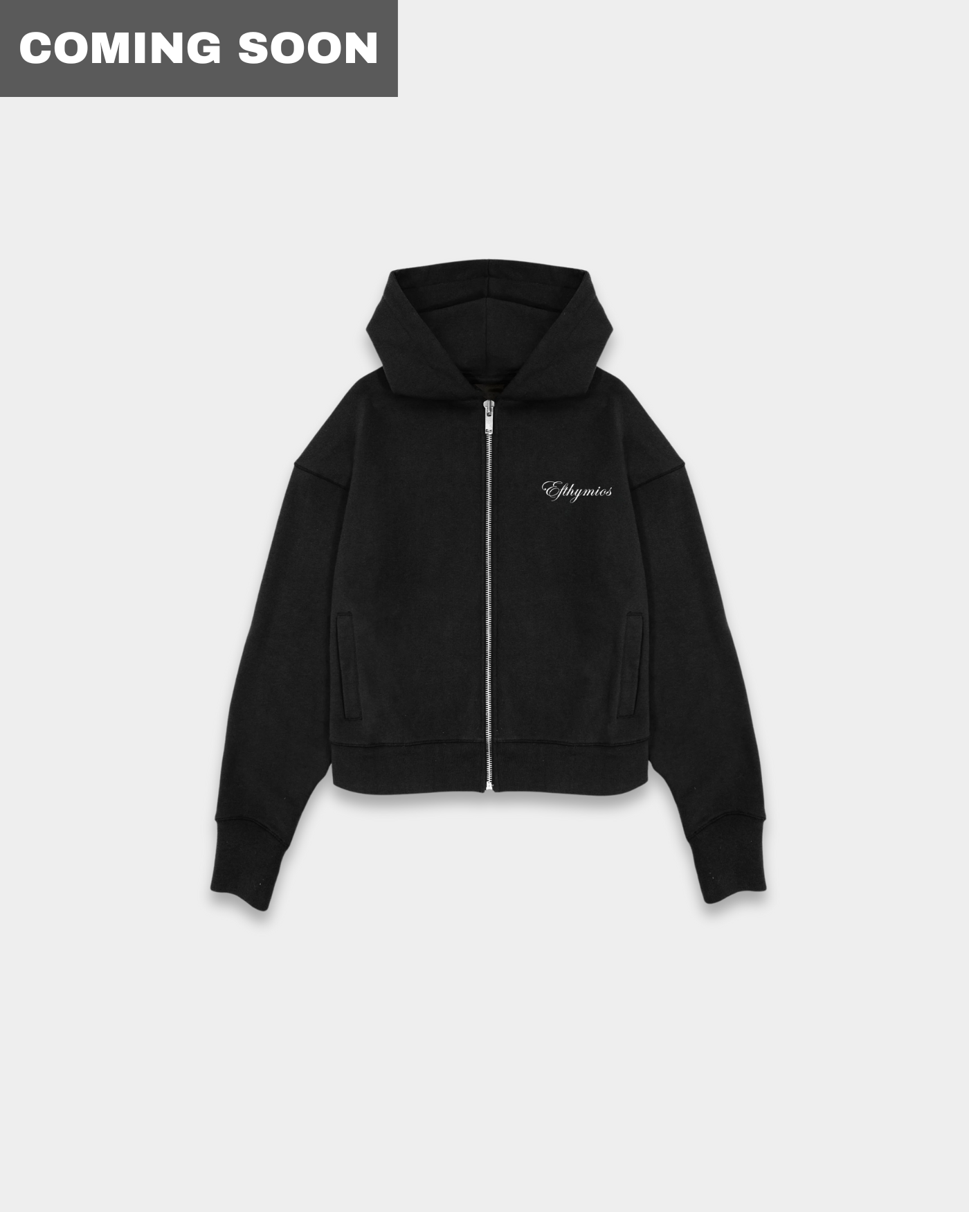 BORN FOR GLORY ZIP HOODIE - BLACK