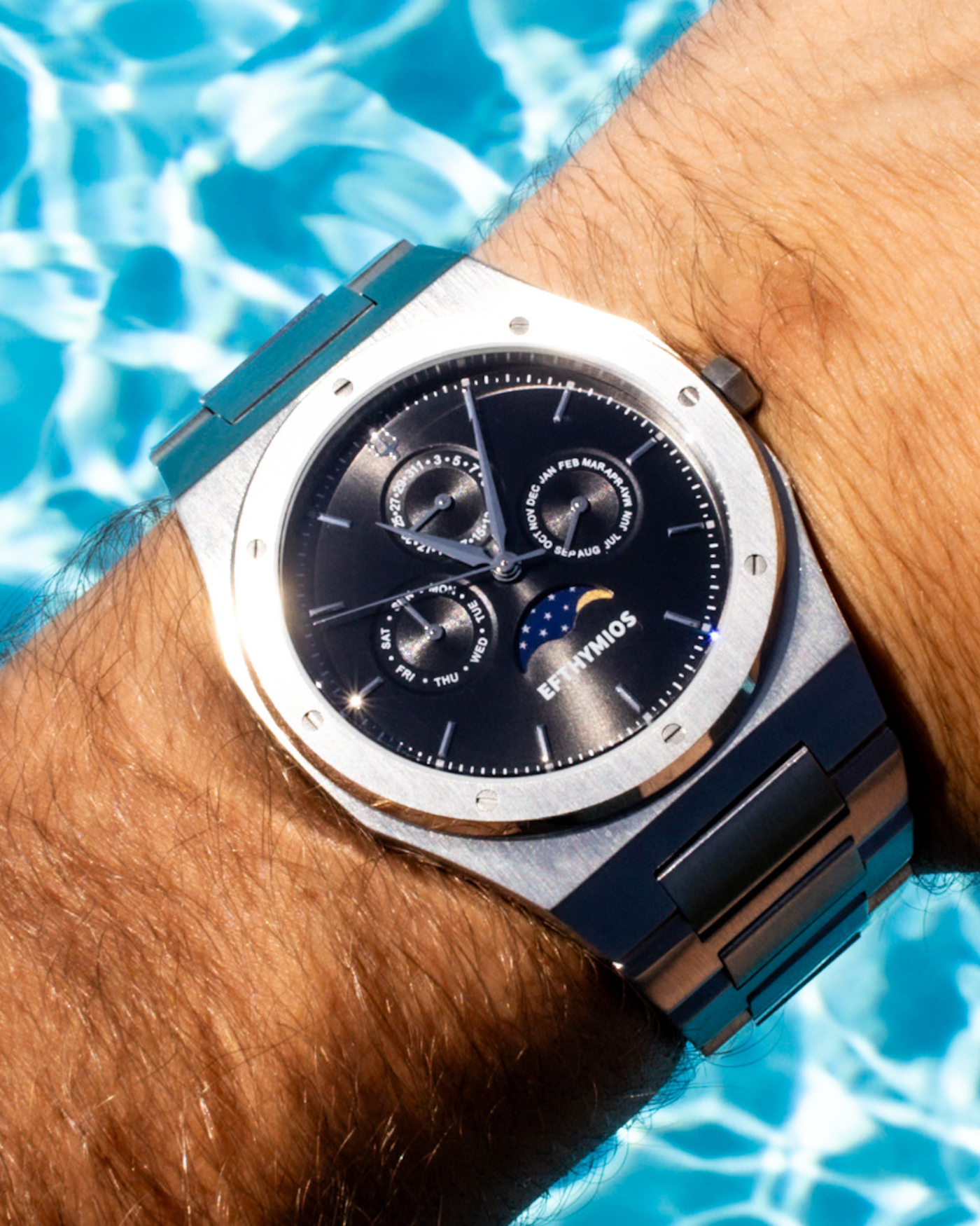 LUNAR CALENDAR SILVER/BLACK