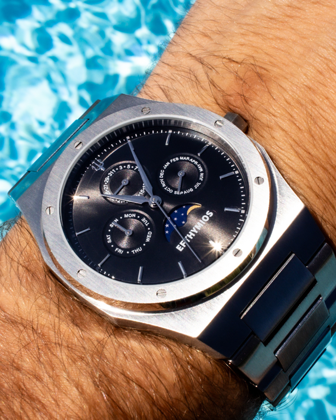 LUNAR CALENDAR SILVER/BLACK