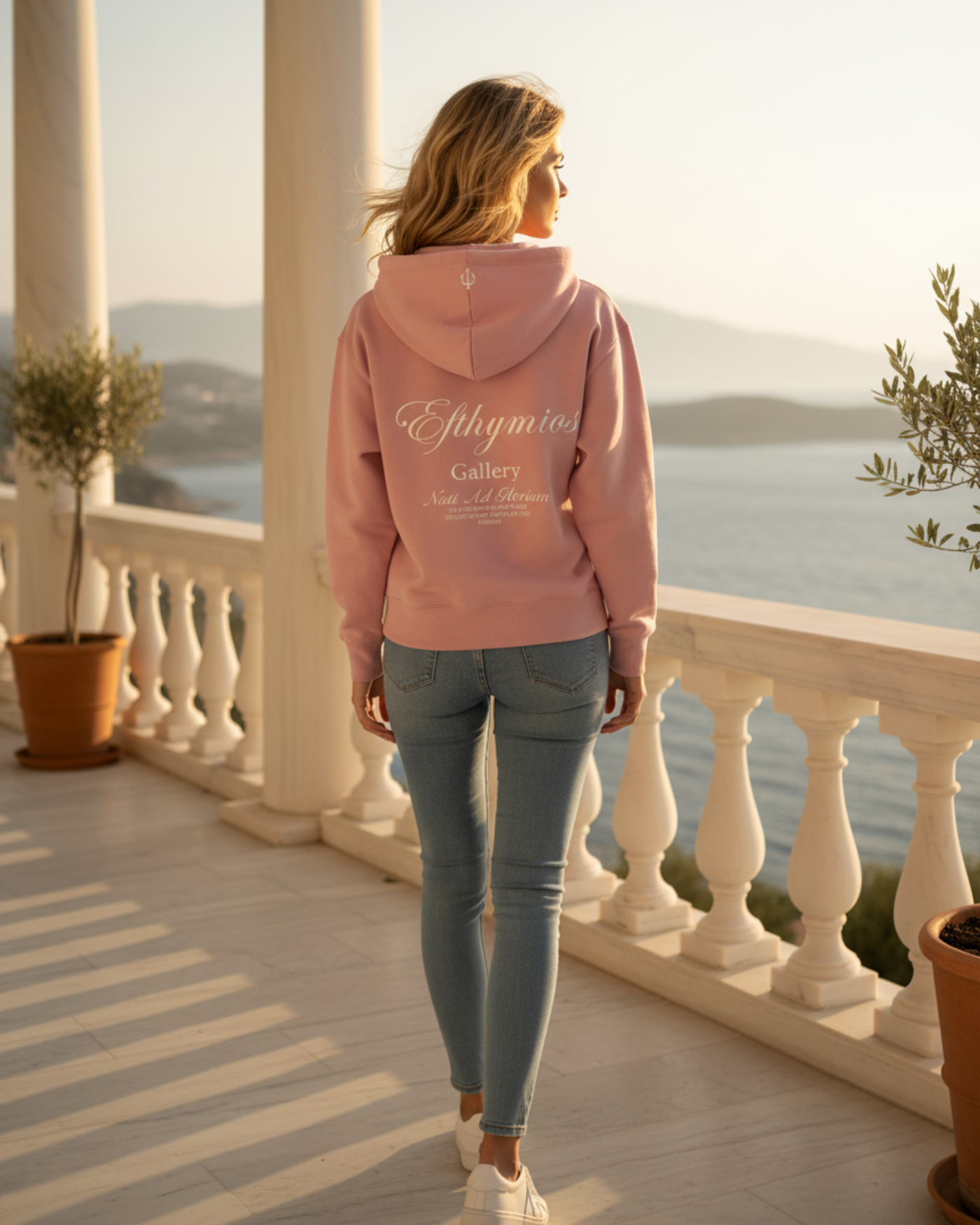 BORN FOR GLORY ZIP HOODIE - PINK