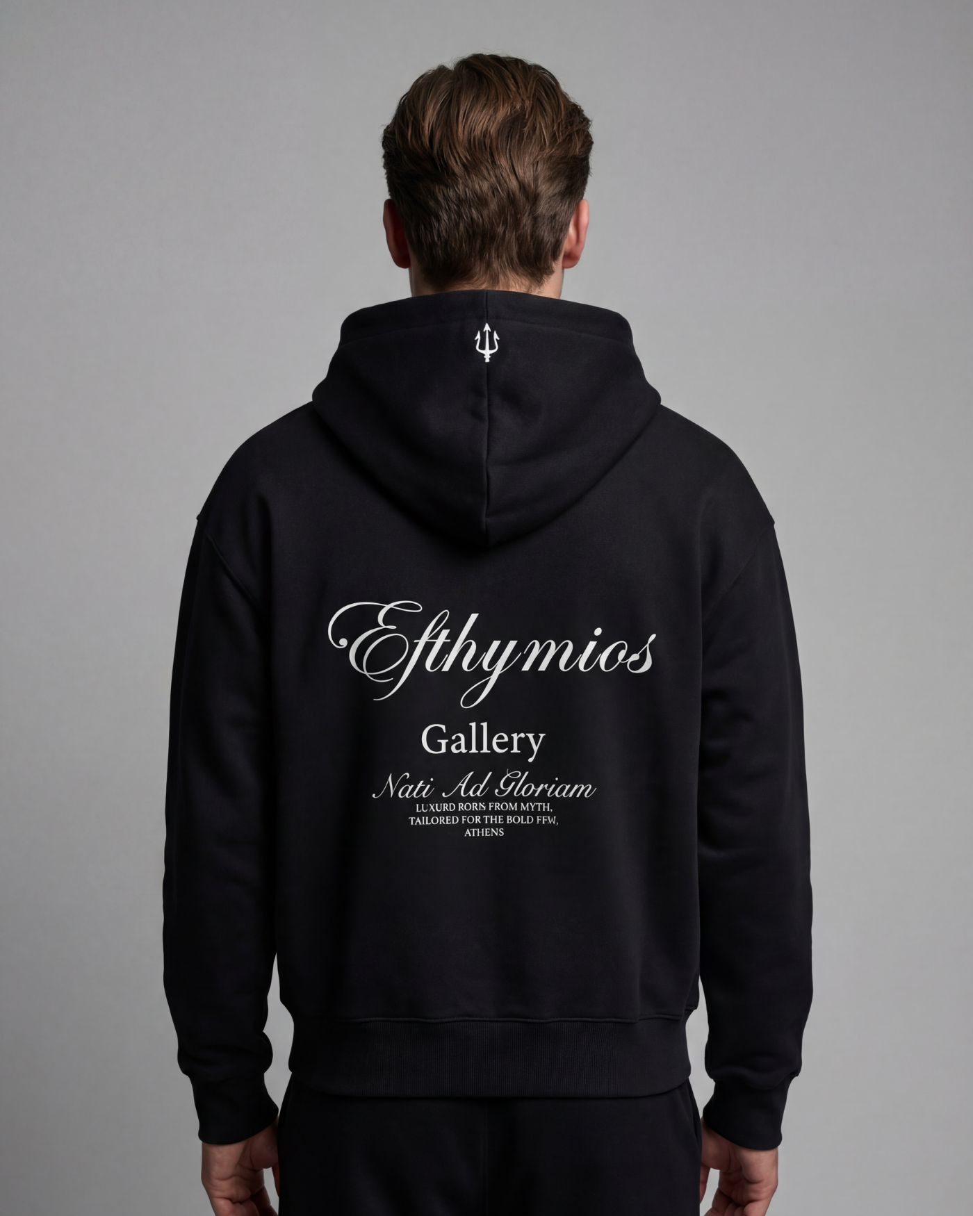 BORN FOR GLORY ZIP HOODIE - BLACK