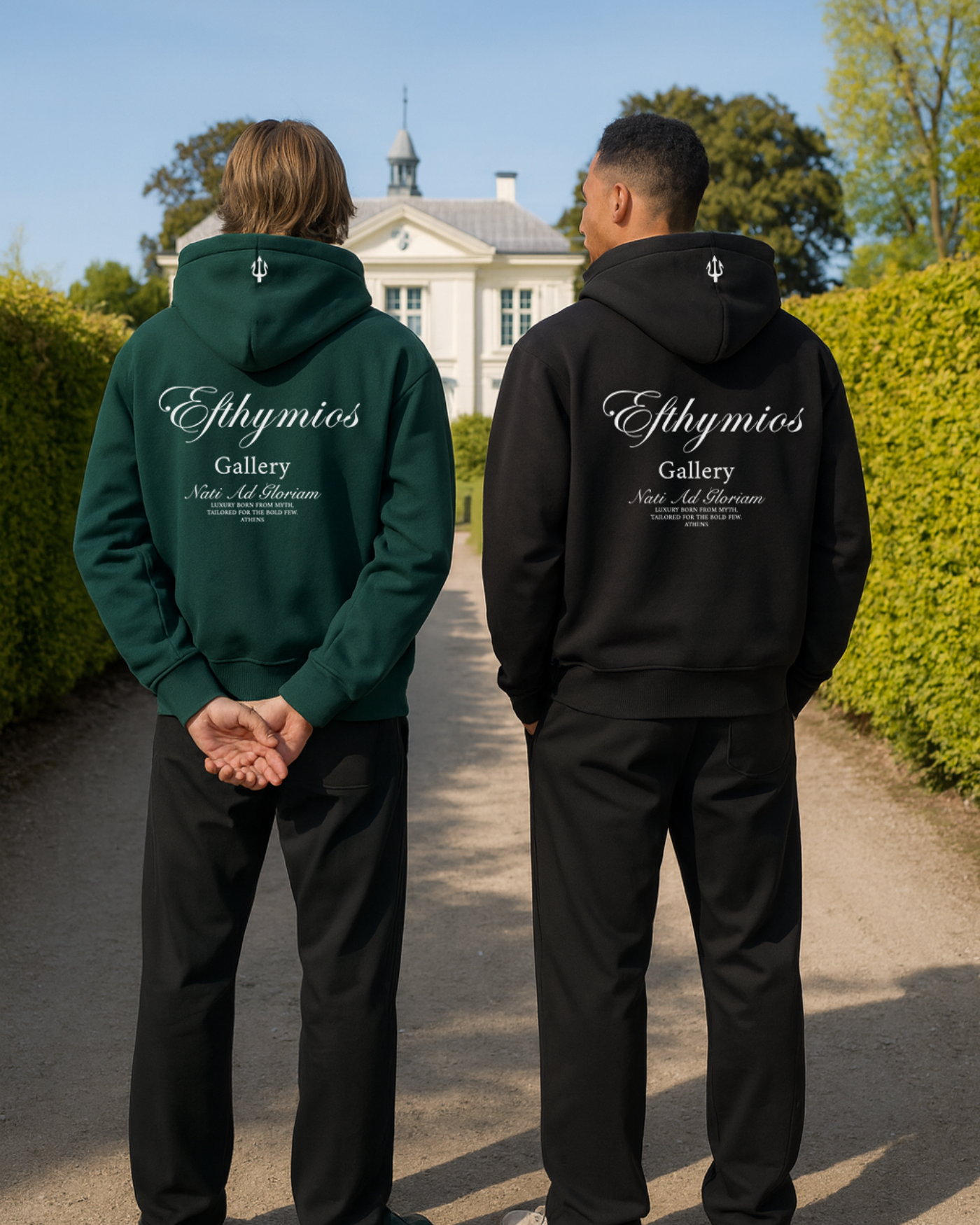 BORN FOR GLORY ZIP HOODIE - BLACK