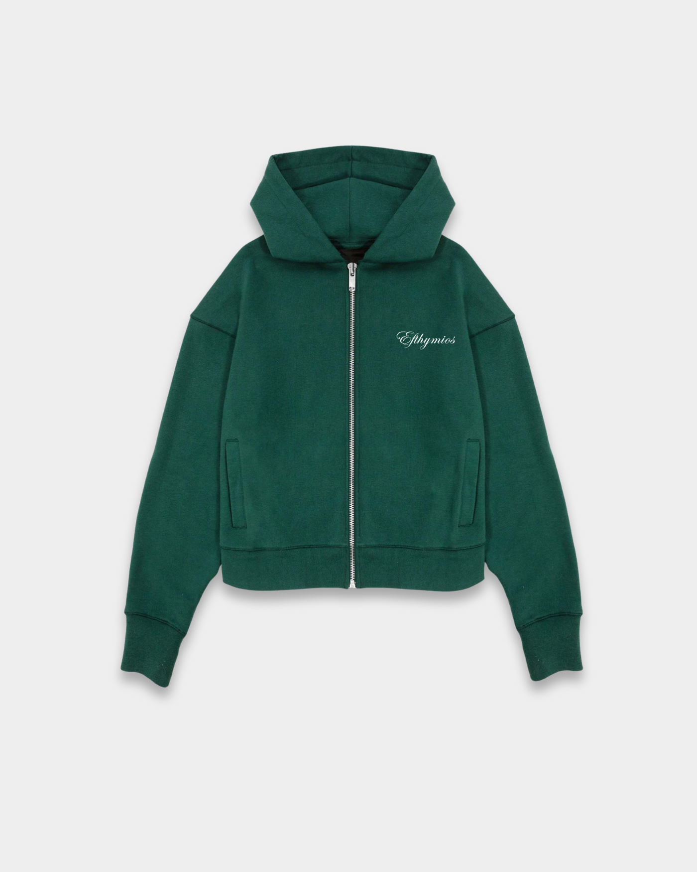 BORN FOR GLORY ZIP HOODIE - DARK GREEN